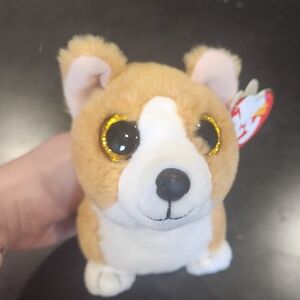 Ty Stuffed Animal - Tan and White Corgi